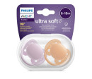 Šidítko Avent Ultrasoft Premium 6-18 m 2ks holčička