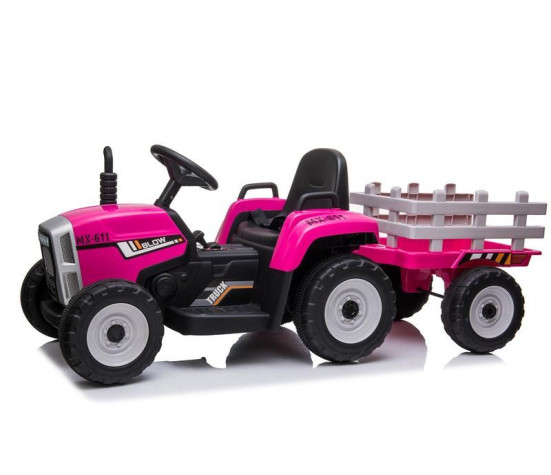 Elektrický traktor Baby Mix Erick růžový