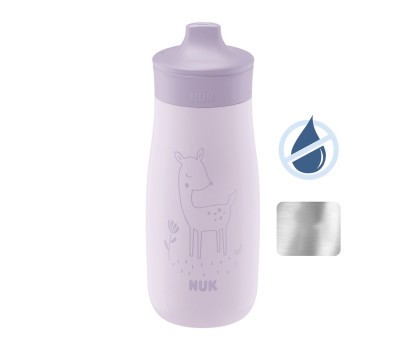 Dětská láhev NUK Mini-Me Sip nerez 300 ml purple