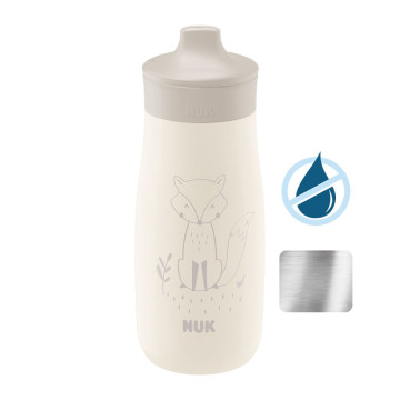 Dětská láhev NUK Mini-Me Sip nerez 300 ml beige