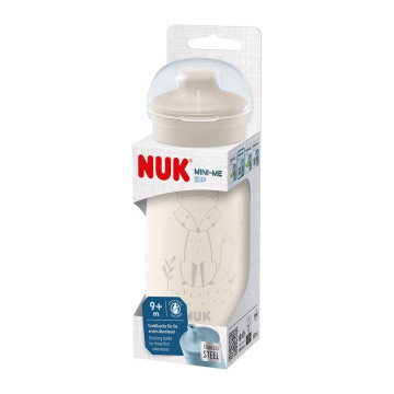 Dětská láhev NUK Mini-Me Sip nerez 300 ml beige