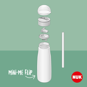 Dětská láhev NUK Mini-Me Flip 450 ml green