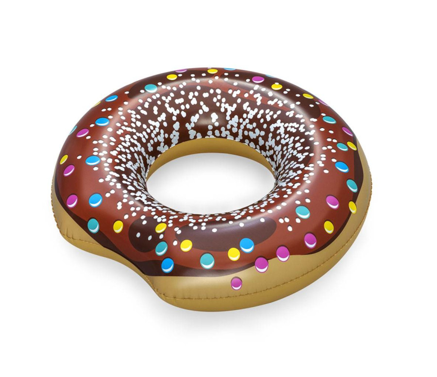Dětský velký nafukovací kruh Bestway DONUT 107cm brown, Hnědá