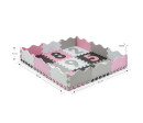 Pěnové puzzle podložka ohrádka Milly Mally Jolly 3x3 Digits Pink Grey