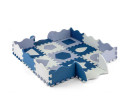 Pěnové puzzle podložka ohrádka Milly Mally Jolly 3x3 Shapes Blue