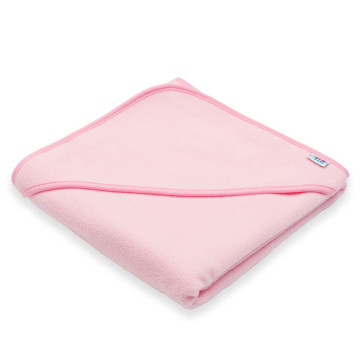 Dětská froté osuška s kapucí New Baby BASIC 80x80 ružová, Růžová