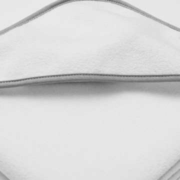 Dětská froté osuška s kapucí New Baby BASIC 80x80 bílo-modrá, Modrá