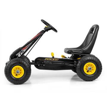 Dětská šlapací motokára Go-kart Milly Mally Thor černá