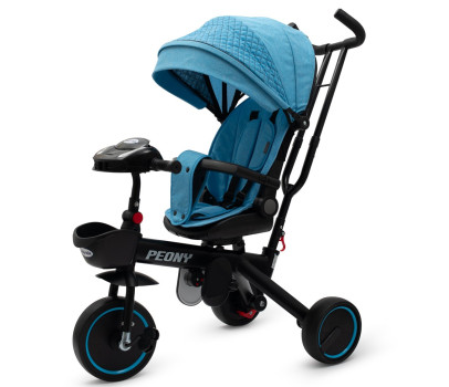 Dětská tříkolka Baby Mix Peony EVA modrá