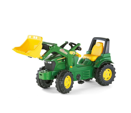 Šlapací traktor nakladač Rolly Toys John Deere Farmtrac zelený