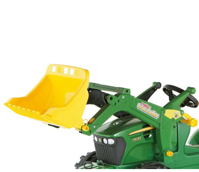 Šlapací traktor nakladač Rolly Toys John Deere Farmtrac zelený