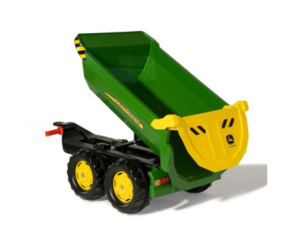 Sklápěcí traktorový návěs Rolly Toys John Deere Halfpipe zelený