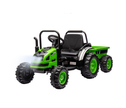 Elektrický traktor s vlečkou Milly Mally Farmer zelený, Zelená