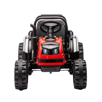 Elektrický traktor s vlečkou Milly Mally Farmer červený, Červená