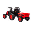 Elektrický traktor s vlečkou Milly Mally Farmer červený, Červená