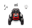 Elektrický traktor s vlečkou Milly Mally Farmer červený, Červená