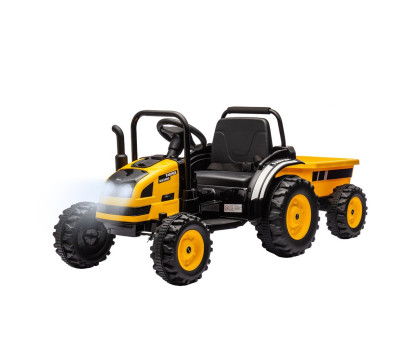 Elektrický traktor s vlečkou Milly Mally Farmer žlutý
