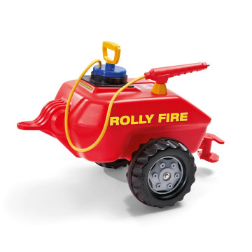 Cisterna s pumpou a stříkačkou Milly Mally Rolly Toys Vacumax Fire červená, Červená