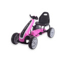 Dětská šlapací motokára Go-kart Milly Mally Power růžová Dětská šlapací motokára Go-kart Milly Mally Power růžová