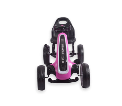 Dětská šlapací motokára Go-kart Milly Mally Power růžová