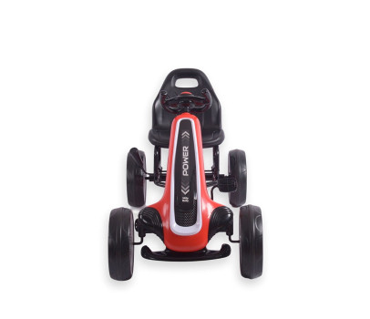 Dětská šlapací motokára Go-kart Milly Mally Power červená