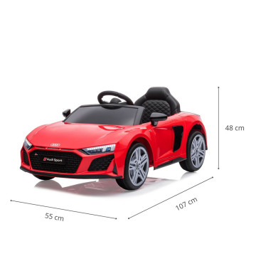 Elektrické autíčko Milly Mally Audi R8 Spyder Red