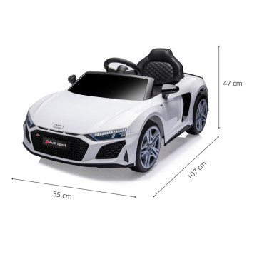 Elektrické autíčko Milly Mally Audi R8 Spyder White