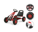 Dětská šlapací motokára Go-kart Milly Mally Thor červená, Červená Dětská šlapací motokára Go-kart Milly Mally Thor červená, Červená