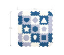 Pěnové puzzle podložka ohrádka Milly Mally Jolly 3x3 Shapes Blue