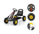 Dětská šlapací motokára Go-kart Milly Mally Thor černá
