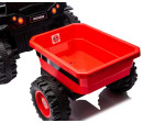 Elektrický traktor s vlečkou Milly Mally Farmer červený, Červená