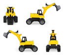 Bagr žlutočerný Giga Trucks plast 70cm v krabici 70x35x29cm