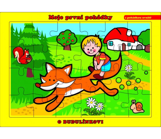 Puzzle deskové O Budulínkovi 26x17cm 24 dílků Moje první pohádky