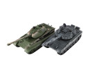 Tank RC 2ks 36cm+dobíjecí pack tanková bitva se zvukem se světlem v krabici 42x32x14cm