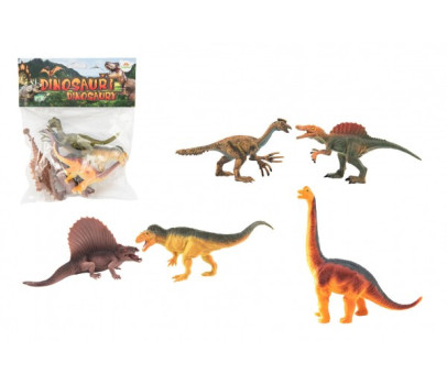 Dinosaurus plast 16-18cm 5ks v sáčku