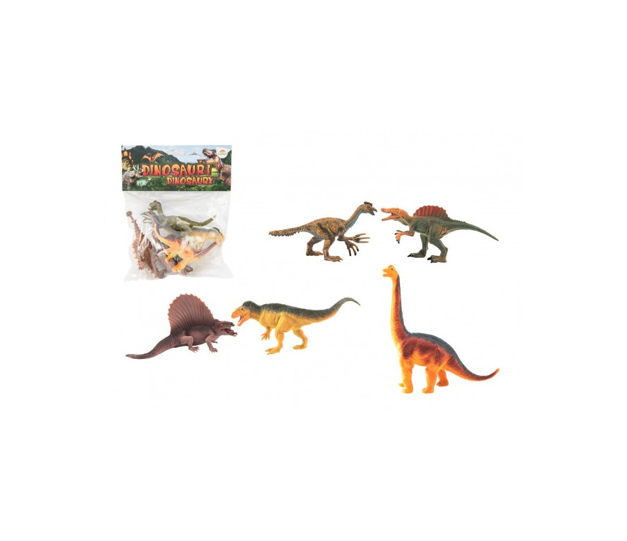 Dinosaurus plast 16-18cm 5ks v sáčku