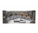 Tank RC 2ks 25cm plast na baterie se zvukem se světlem v krabici 43x17x19cm