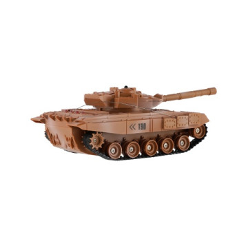 Tank RC 2ks 25cm tanková bitva+dobíjecí pack 27MHZ a 40MHz se zvukem se světlem v krabici 50x20x23cm