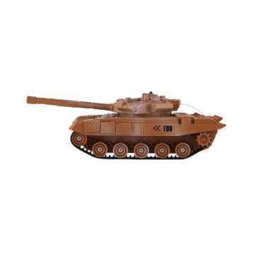 Tank RC 2ks 25cm tanková bitva+dobíjecí pack 27MHZ a 40MHz se zvukem se světlem v krabici 50x20x23cm