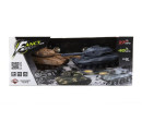 Tank RC 2ks 25cm tanková bitva+dobíjecí pack 27MHZ a 40MHz se zvukem se světlem v krabici 50x20x23cm