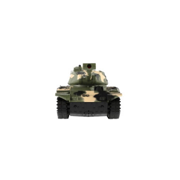 Tank RC plast 27cm 27MHz na baterie+dobíjecí pack se zvukem v krabici 37x17x19cm