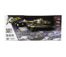 Tank RC plast 27cm 27MHz na baterie+dobíjecí pack se zvukem v krabici 37x17x19cm