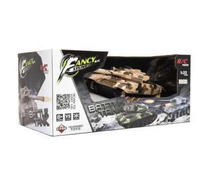 Tank RC plast 27cm 40MHz na baterie+dobíjecí pack se zvukem v krabici 37x17x19cm