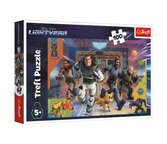 Puzzle Buzz Lightyear/Buzz Rakeťák 100 dílků 41x27,5cm v krabici 29x19x4cm