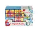 Puzzle magnetické deskové doprava plast ve fólii 30x20x1cm 12ks v boxu 24m+