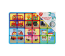 Puzzle magnetické deskové doprava plast ve fólii 30x20x1cm 12ks v boxu 24m+