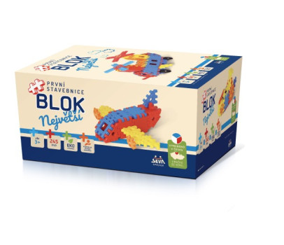 Stavebnice BLOK Největší plast 245ks v krabici 27x38x18cm