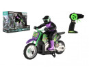 Motorka RC plast 22cm 2,4GHz na dálkové ovládání na baterie v krabici 33x23x13cm