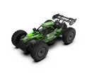 Auto RC buggy plast 22cm stavebnice 24MHz na baterie zelené v krabici 34x25x7cm