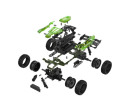 Auto RC buggy plast 22cm stavebnice 24MHz na baterie zelené v krabici 34x25x7cm